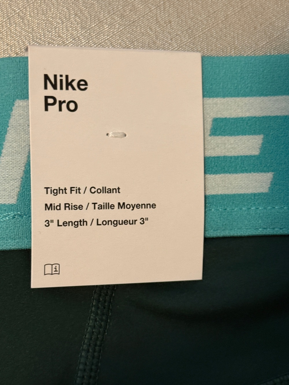 Nike Pro Matching Set Sports Bra & 3” Shorts NWT Medium/X Large - Picture 3 of 7